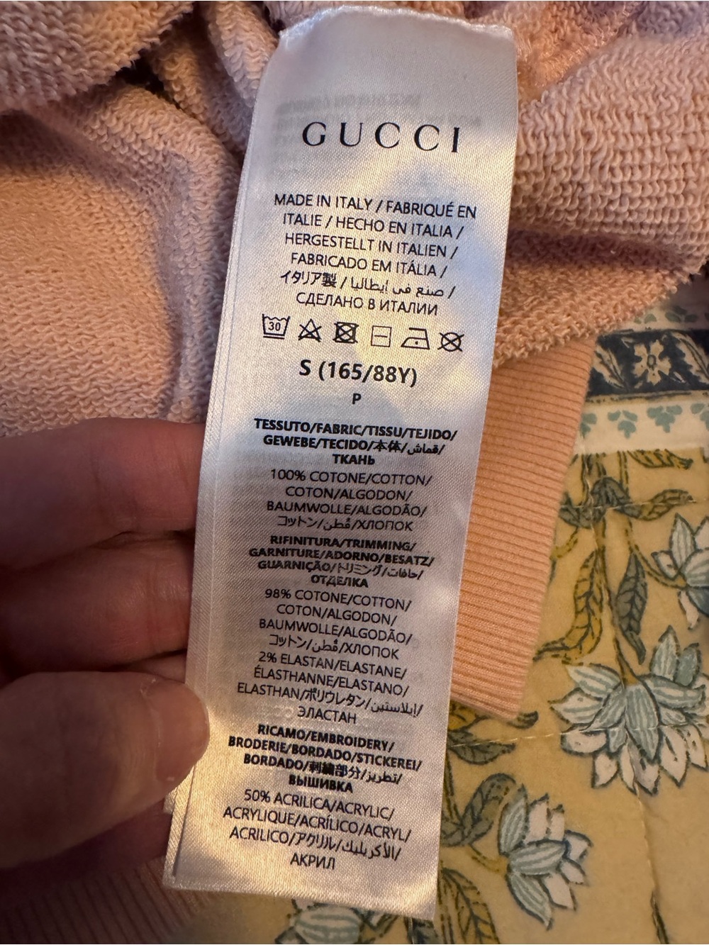Gucci Women’s Interlocking Logo Hoodie Blush Small - Picture 6 of 8